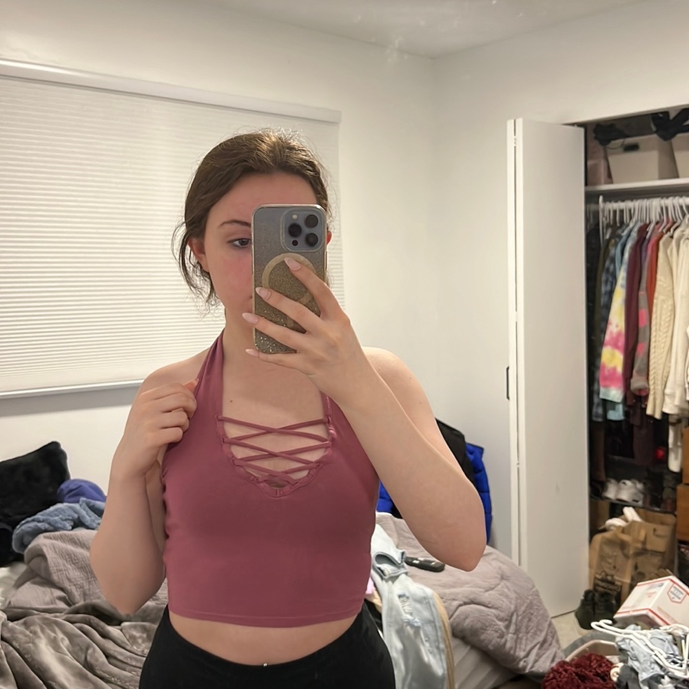 Pink Crop Top